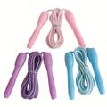 Cotton Jump Rope, Adjustable Skipping Rope, Suitable For Fitness, Workout, Exercise And