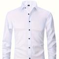 Men's Shirt Top Turn-down Collar Long Sleeve Closure Male Casual Shirt For Men Daily Formal Party Wedding Dree Shirt