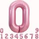 40 Inch Macaron Large Light Number Balloon 0-9 Number Helium Foil Balloon, 1 Roll Balloon Ribbon, 1 Straw, Suitable For Birthday Party Graduation Anniversary Room Decor Easter Gift