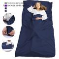 1pc Travel Sleeping Bag, Portable Outdoor Camping Sleeping Bag, Pure Cotton Inner Sleeping Bag