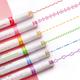 3/6pcs Colorful Cute Pattern Lace Quick Dry Highlighter Linear Pens For Marking Decoration Material Handmade Craft Diy