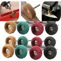 5/10/20pcs Mini Drill Bit Nylon Abrasive Brush Wire Buffing Polishing Wheel Rotary Tool Rotary Hand Tool Accessories Set Rust Remover