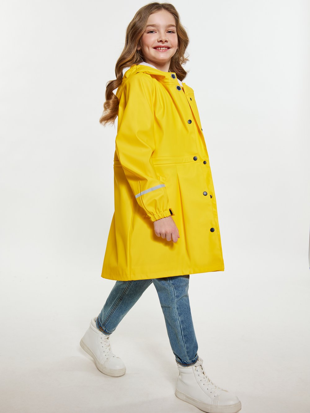 Schmuddelwedda Regenmantel Mädchen gelb, 128 Image