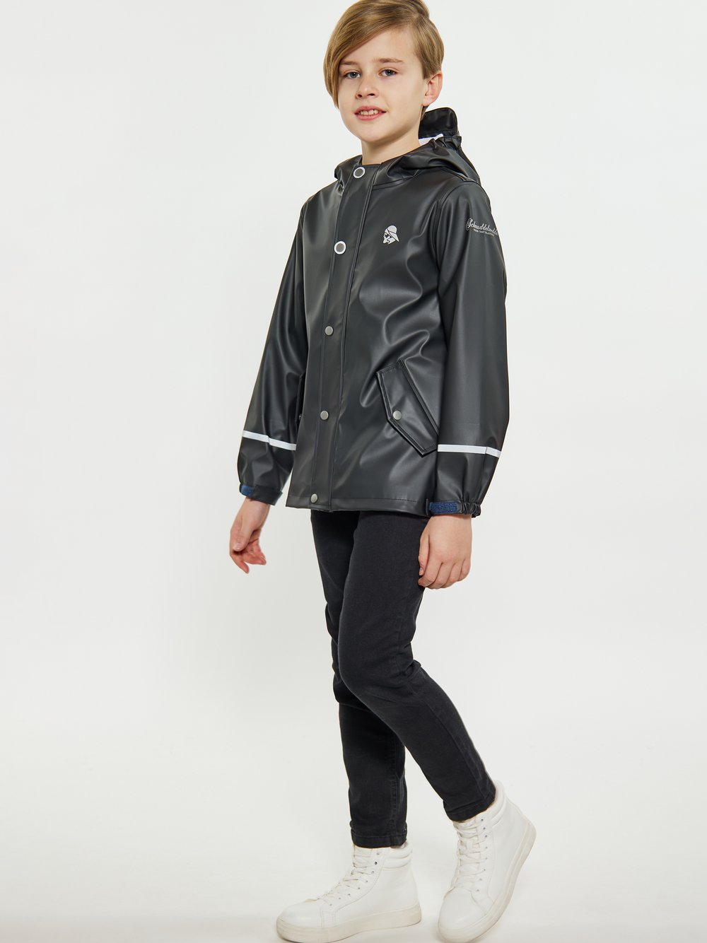 Schmuddelwedda (Kinder) Regenmantel Jungen schwarz, 128 Image