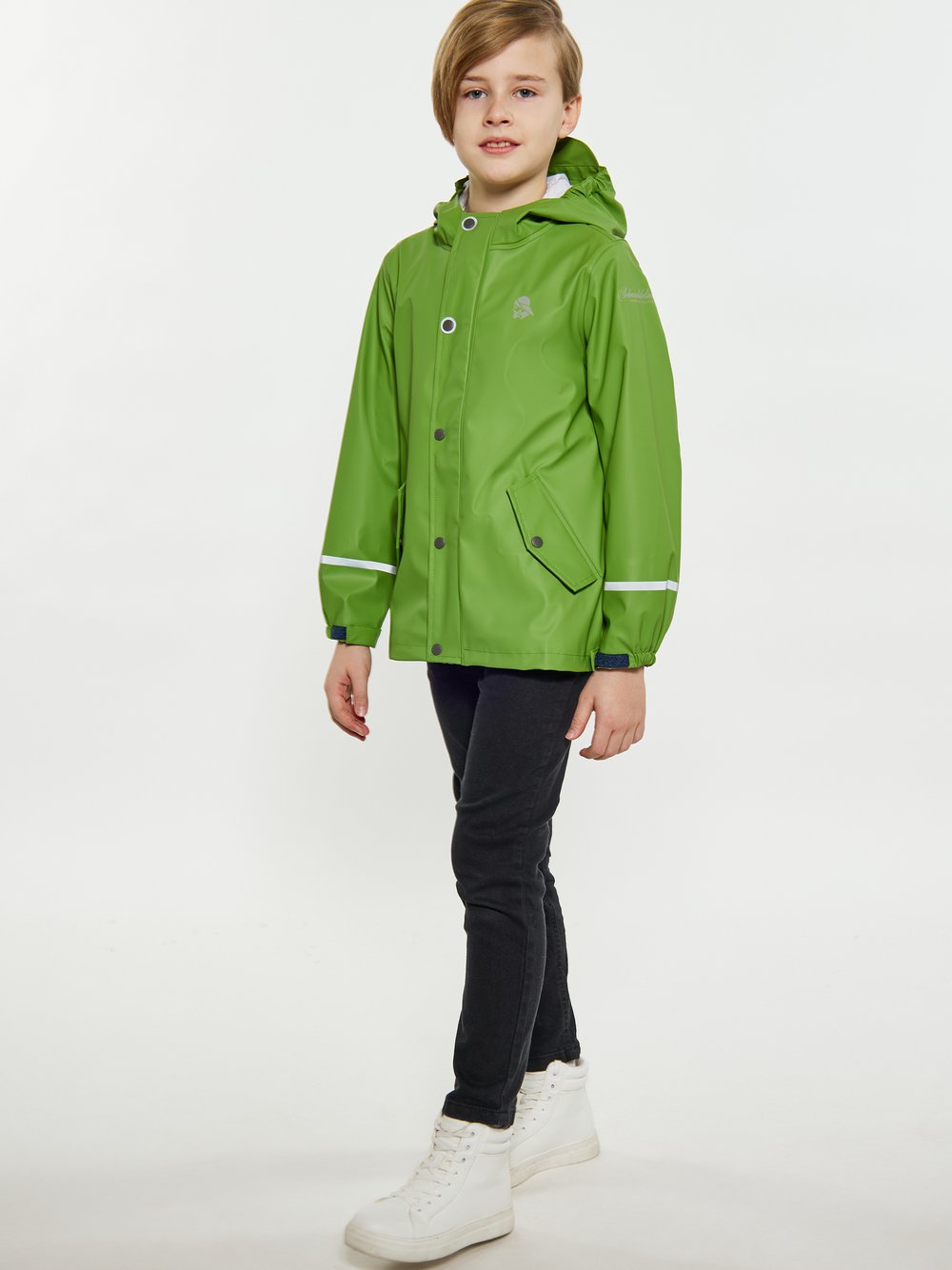 Schmuddelwedda (Kinder) Regenmantel Jungen grün, 98 Image