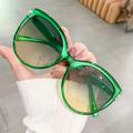 Oversized Cat Eyes Sunglasses For Women Y2k Jelly Fashion Oval Glasses Luxury Holiday Accessories With Glasses Bag