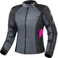 SHIMA Rush 2.0 Vented imperméable à l’eau dames moto textile veste, noir-gris-rose, taille XS pour Femmes