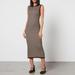 Wool-Blend Jacquard Midi Dress