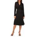 Halogen(r) Long Sleeve Faux Wrap Midi Shirtdress