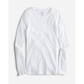 Perfect-fit Long-sleeve Crewneck T-shirt In Stripe