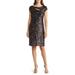 Sequin Cutout Cocktail Dress