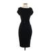 Express Cocktail Dress - Bodycon: Black Solid Dresses - Women's Size X-Small