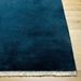 Myron 8' Round Modern Wool Midnight Blue/Marine Blue Area Rug - Hauteloom