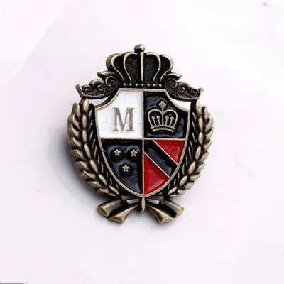 Retro British Personality Badge Brooches Shield Fashion Men Women Suit Collar Lapel Pin Casual