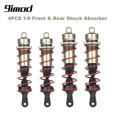4Pcs Shock Absorber 120mm Front 140mm Rear Metal Damper Suspension for HPI TROPHY FLUX 107016 1/8 RC