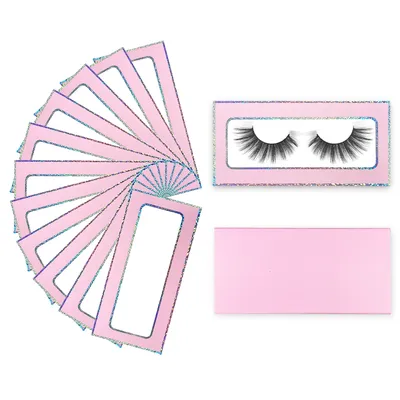Lash Boxes Packaging 25mm Eyelash Packaging Without Tray Custom Own Logo Mink Lashes Pack Wholesale