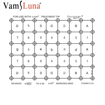 10PCS Th 5th Generation Marking Grid Paper For Head Body Eye Lattice Radio Frequency Beauty Paper