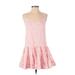 J.Crew Casual Dress - DropWaist: Pink Acid Wash Print Dresses - Women's Size X-Small