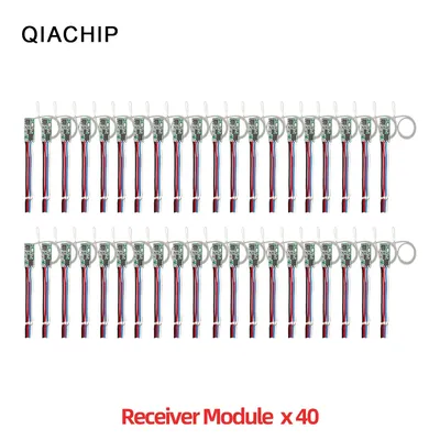 QIACHIP 40pcs 433.92Mhz Universal Wireless DC 3.6V-24V Remote Control Switch 1 CH RF Relay Receiver