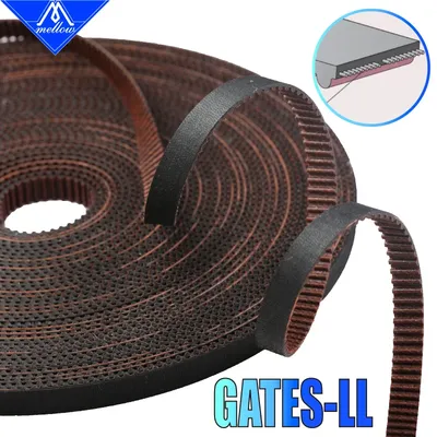 Mellow High Quality 3D printer part GATES-LL-2GT Gear Synchronous Belt GT2 Width 6MM 9MM 10MM Timing