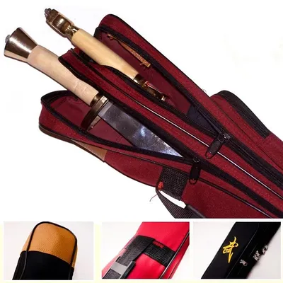 Two Layer Tai Chi Sword Bags ,length 110cm, Oxford Fabric Wushu Carry Case Weapon Bag Kendo Bag