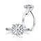 LESF 3 Carat Moissanite D Color 925 Sterling Silver Couple Engagement Ring Jewelry Ring For Women