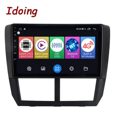 Idoing 9"Android Radio Head Unit For Subaru Forester WRX 2008-2014 Car Multimedia Video Player Navigation GPS Plug And Play DSP