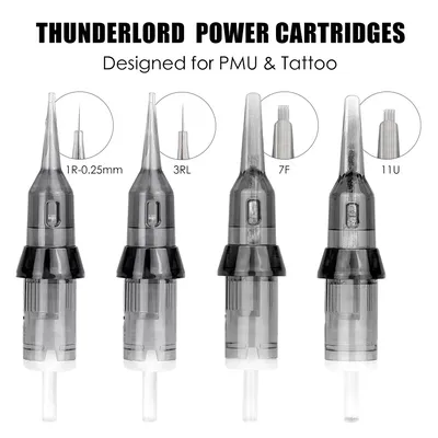 Hot Thunderlord Power Tattoo Needle Liner Shader Permanent Makeup Tattoo Cartridge 1R 7F For