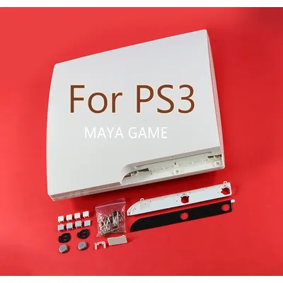 For playstation 3 PS3 Slim White Full Housing Shell Case for PS3 Slim 2000 2500 OCGAME