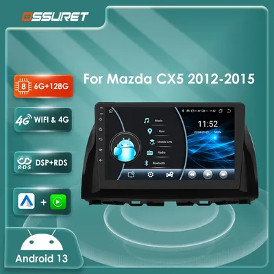 4G Wireless Carplay Android 13 Auto Car radio For Mazda CX5 CX-5 2012-2015 car intelligent systems 2din GPS Stereo multimedia fm