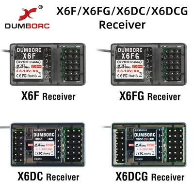 RC Servo DUMBORC X6F/X6FG/X6DC/X6DCG 2.4G 6CH Radio Control System Receiver for X4 X5 X6 X6P