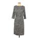 J. McLaughlin Casual Dress - Sheath: Gray Marled Dresses - Women's Size Medium