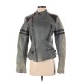 Jean Paul Gaultier Leather Jacket: Gray Jackets & Outerwear - Women's Size 40