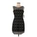 an original MILLY of New York Casual Dress - Sheath: Black Jacquard Dresses - New - Women's Size 8