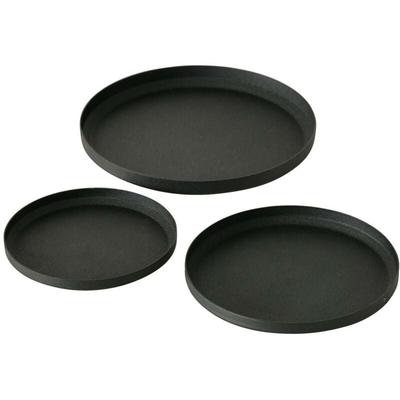Untersetzer für Kerzen mio, 3er-Set, schwarz matt Image