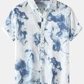 Nouveau pour 2022, chemise décontractée à manches courtes imprimée pour hommes pour la plage, cadeaux de Noël