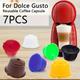 7 Pièces Compatibles Avec Dolce Gusto Multi-Fun Cool Coffee Réutilisable De Café Filtre Tasse Auto-remplissage Café En Poudre, Économique, Parfait Pour Les Amateurs De Grains De Café