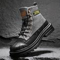 Men's Toe Lace-up Boots Work Boots - Chaussures De Marche Décontractées - Confortables Et Respirantes