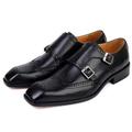 Homme Mocassins et Slip On Chaussures Bullock Chaussures habillées Chaussures de moine Marche Entreprise Gentilhomme britannique Mariage Bureau et carrière Soirée Evénement Cuir synthétique