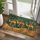 Paillasson vintage en forme d'animal chameau - Tapis de cuisine - Tapis de sol antidérapant - Résistant à l'huile - Tapis intérieur et extérieur - Décoration de chambre à coucher - Tapis de salle de