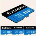 Carte Mémoire TF, 256 Go/128 Go/64 Go Carte Micro SD Mini Carte SD Classe 10 Carte Mémoire TF Carte Mémoire Flash Carte Mémoire Pour Smartphone/appareil Photo Extension De Stockage De Carte SD