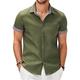 Homme Chemise Chemise boutonnée Chemise décontractée Chemisette Chemise d'été Chemise de plage Noir Bleu Vert Gris Manche Courte Bloc de couleur Tartan Revers du quotidien Vacances Vêtement Tenue