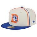 Men's New Era Cream Denver Broncos Soutache 59FIFTY Fitted Hat