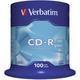 1x100 Verbatim Data Life CD-R 80 700MB, 52x Speed, Spindel - Verbatim