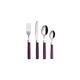 Cutlery Set 16pcs Stainless Steel Coloured Handles 4 x Forks 4 x Knives 4 x Table Spoons 4 x Tea Spoons WF23 Purple