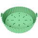 Air Fryer Liner, 10 Inch Reusable Silicone Air Fryer Pot,Non-Stick Oil Filter Design, 22cm for Air Fryer Green