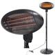 2KW Garden Outdoor Patio Quartz Heater Electric Free Standing Heating Indoor UK