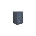 Pierre Henry Metal 2 Drawer Maxi Filing Cabinet A4 - Color: Granite