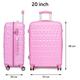 (20'' Suitcase Cabin Carry On Hand Luggage 4 Wheels Hard Shell Travel ABS Case Small) 20'' Suitcase Cabin Luggage 4 Wheels Hard Shell