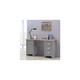 Lisbon Double Pedestal Desk Light Grey Laptop Computer Desk Office